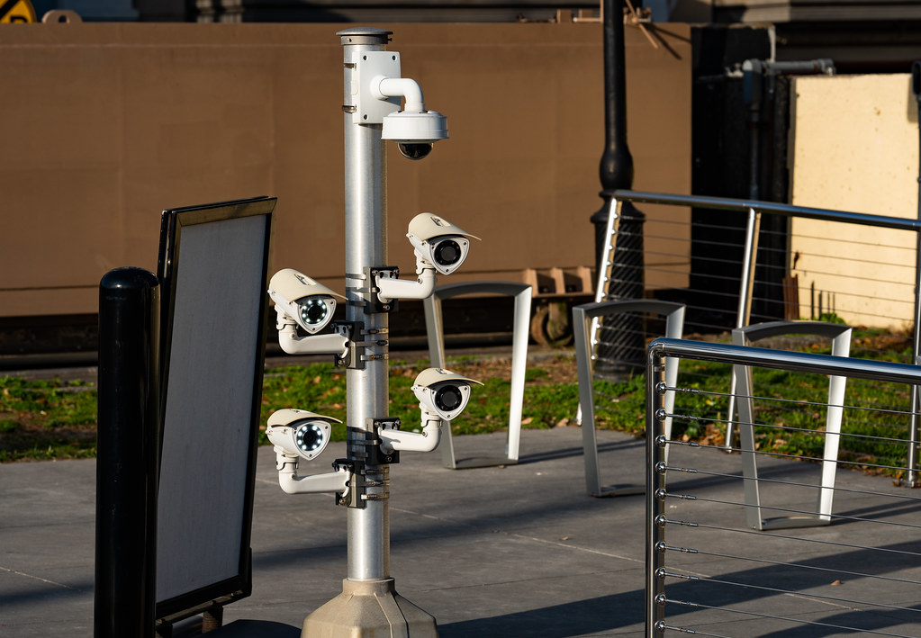 Array of Automatic License Plate Reader Cameras